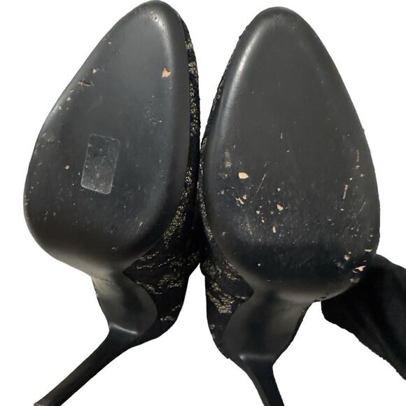 Giuseppe Zanotti Black Lace Pointy High Heel Boots Size 40 (US 10) - Picture 12 of 15